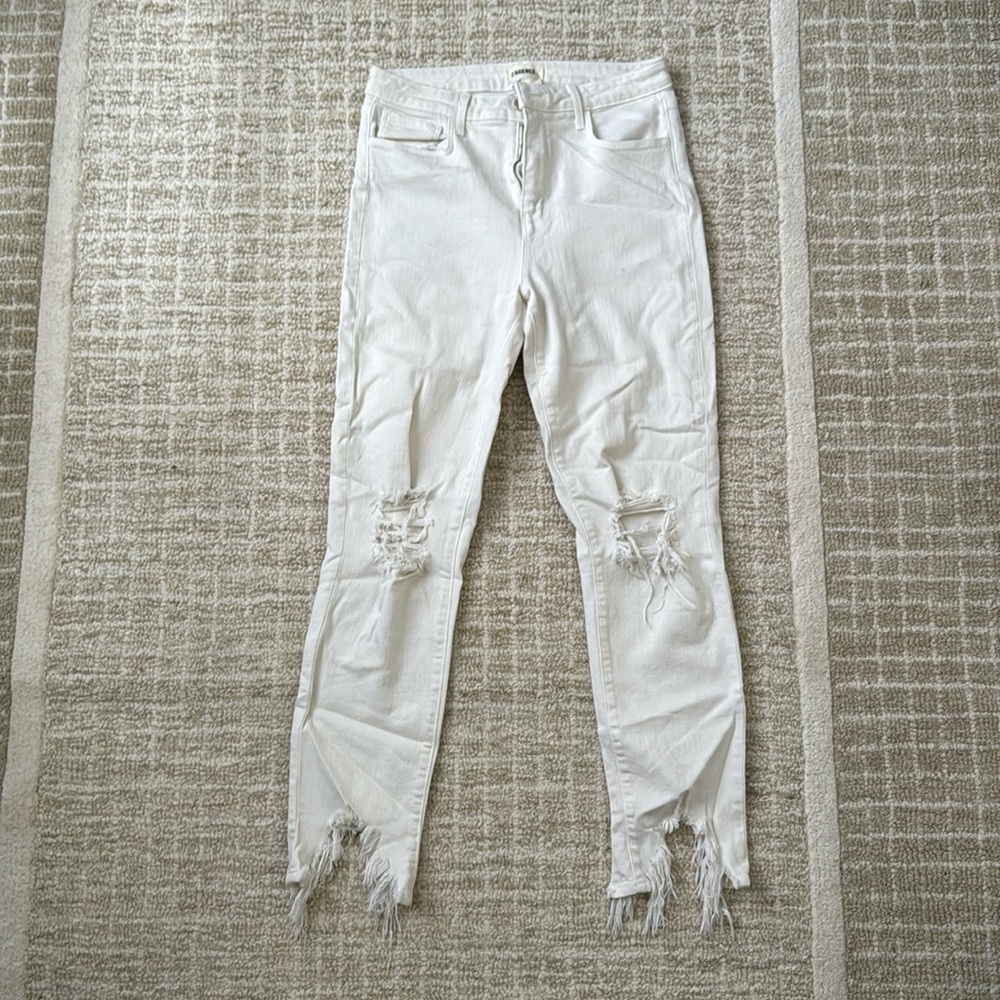 Lagence white skinny jean